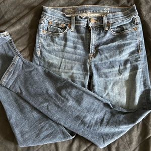 J. Crew Toothpick Jeans size 27